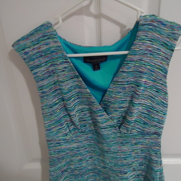Connected Dress Women 8P Blue Multicolor Petite - Picture 2 of 5